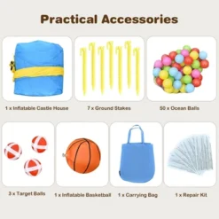 Costway Inflatable Slide Bouncer Ball Pit Basketball Dart Game Without Blower 17 Costway Inflatable Slide Bouncer Ball Pit Basketball Dart Game Without Blower -LITTLE TIKES Shop GUEST fa55611d 199f 4125 b5ba 11b78d603049