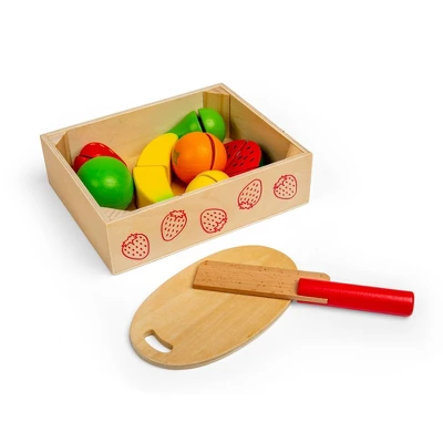 Bigjigs Toys Cutting Fruit Crate Wooden Role Play Toy Set Of 18 1 Bigjigs Toys Cutting Fruit Crate Wooden Role Play Toy Set Of 18