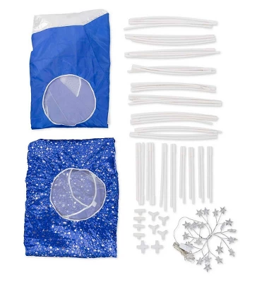 HearthSong Galactic Bed Tent With Starburst LED Light For Twin-Size Beds 6 HearthSong Galactic Bed Tent With Starburst LED Light For Twin-Size Beds - Image 6