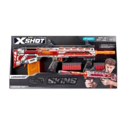 Zuru X-Shot SKINS Pro Series Longshot Foam Blaster With 40 Darts