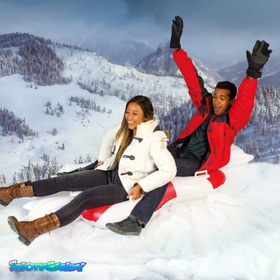 SnowCandy 40"x78" Peppermint Double Rider Snow Tube 2 SnowCandy 40"x78" Peppermint Double Rider Snow Tube - Image 2