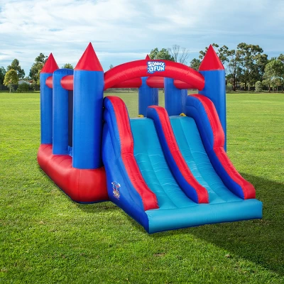 Sunny & Fun Inflatable Bounce House, Dual Slide Bouncy Castle 4 Sunny & Fun Inflatable Bounce House, Dual Slide Bouncy Castle - Image 4