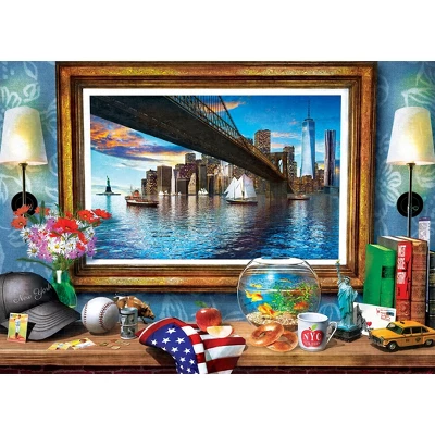 MasterPieces 1000 Piece Jigsaw Puzzle - A New York View - 19.25"x26.75" 2 MasterPieces 1000 Piece Jigsaw Puzzle - A New York View - 19.25"x26.75" - Image 2